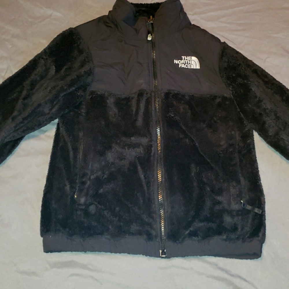 Little Girls The North Face Black Fleece Jacket size Small 7/8